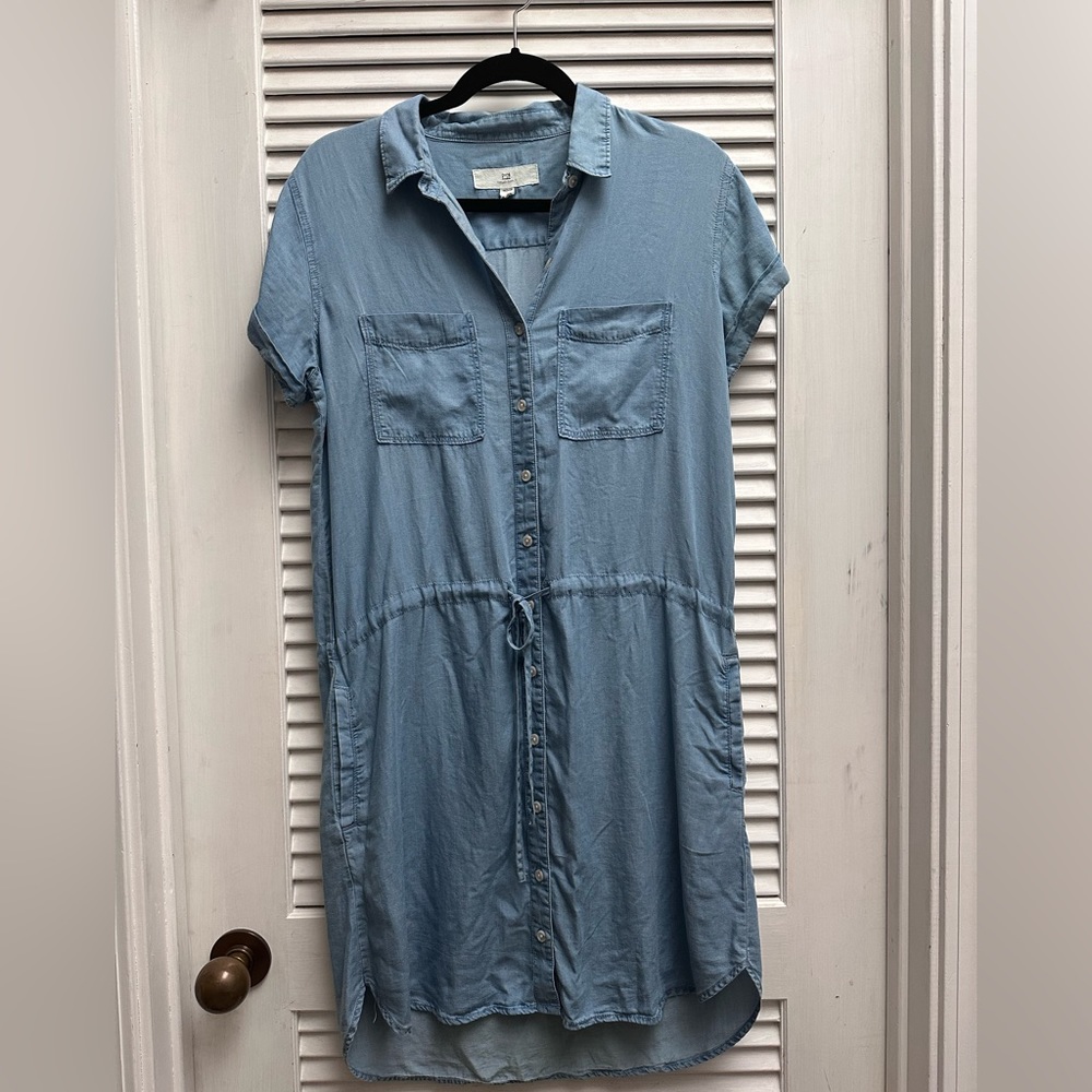 Threads & Supply denim button up dress